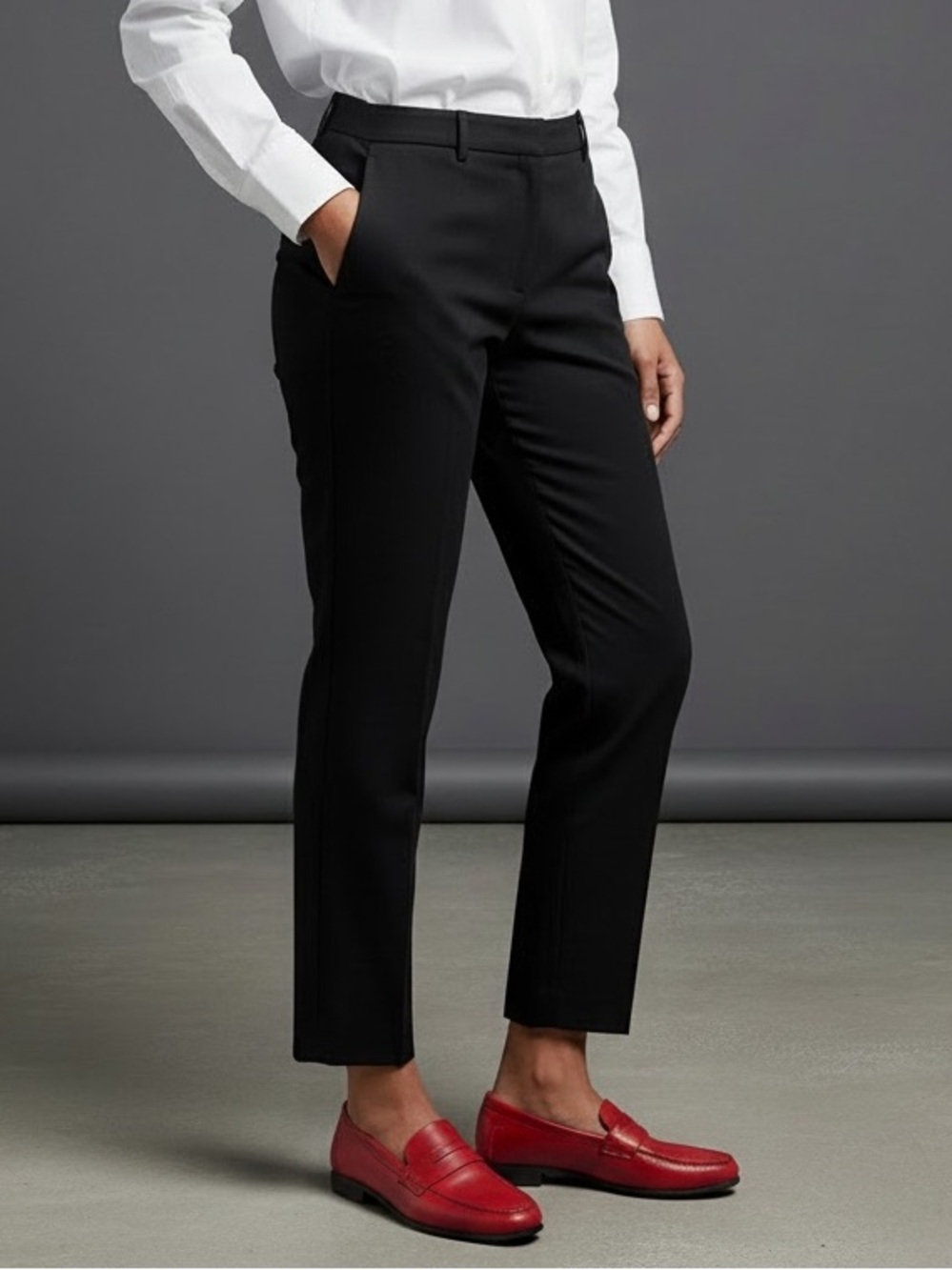 Loft The Riviera Slim Ankle Classic women’s Black pants